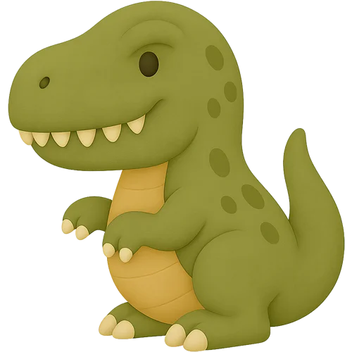 Personlig barnebok om dinosaurer og eventyr