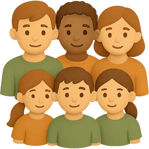 Personlig barnebok om sammensatt familie